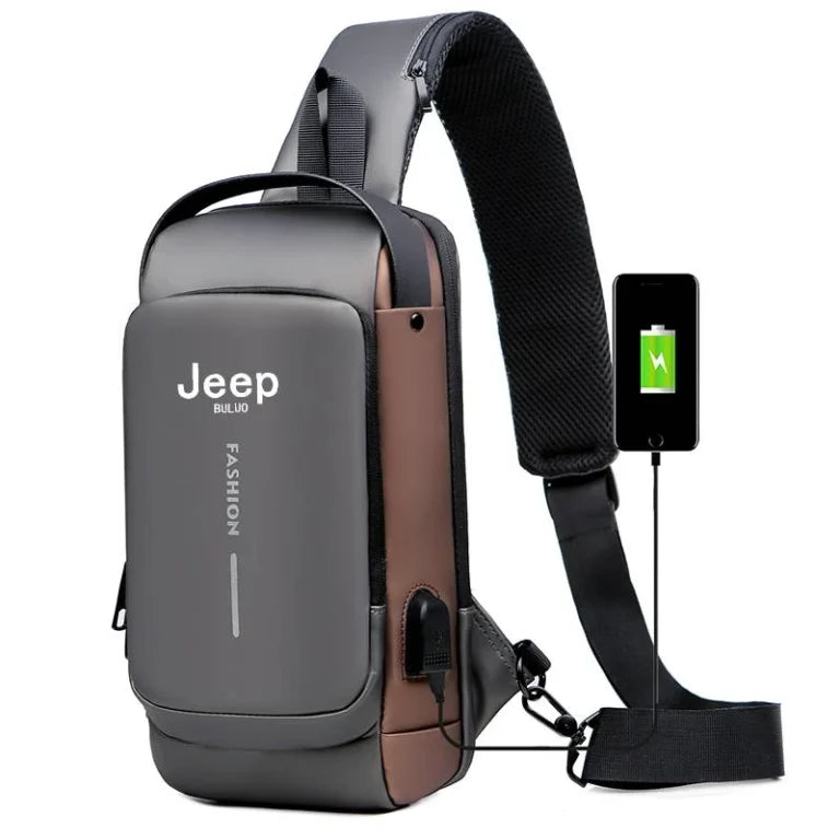 SACHOUCH JEEP MODÈLE 5 SACOCHE ANTIVOL - USB - IMPERMÉABLE